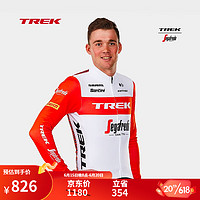 崔克（TREK）Santini Trek-Segafredo车队车迷版保暖男式长袖骑行服 白色/红色 L