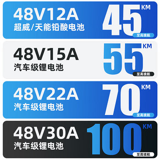 BODO新国标电动车Q3电动自行车长续航可上牌48V电瓶车轻便代步车 天空蓝22A汽车级锂电-可提充电