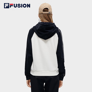 FILA FUSIONFILA FUSION斐乐潮牌女子连帽卫衣2023春季时尚休闲运动上衣