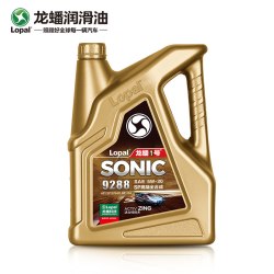 LOPAL 龙蟠 1号SONIC9288 5W-30全合成SP/GF-6A汽车发动机机油BBA高端4L