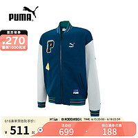 彪马（PUMA）yysports 女外套2023棒球服拼接保暖针织运动夹克 677373-45 S