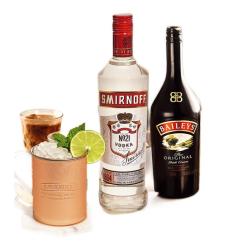 BAILEYS 百利甜酒 利口酒 原味500ml+斯米诺 红牌基酒伏特加 700ml