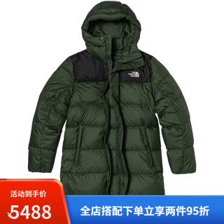 北面（The North Face）羽绒服男户外保暖防泼水秋季上新鹅绒7W7K NYC/绿色 S