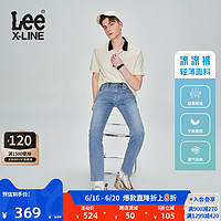 Lee XLINE 23春夏新品轻薄中腰多色男牛仔长裤凉凉裤日常休闲潮流