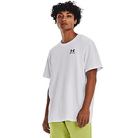 安德瑪 UNDERARMOUR）男子訓練運動短袖T恤1373997 白色100 S