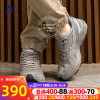 美津浓（MIZUNO）男鞋 2023夏季新款RACER S运动鞋舒适透气缓震耐磨休闲轻便跑步鞋 灰色/缓震回弹/抓地耐磨 39/250mm