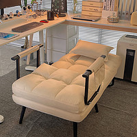 LANSHANGE 阑珊阁 折叠躺椅办公室午休午睡单人床两用椅夏季可躺可坐椅靠背沙发座椅