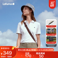 LAFUMA乐飞叶户外短袖T恤女 2023夏季纯棉休闲时尚polo衫上衣 LFTS3BS60 日光白WT 165/84A(38)
