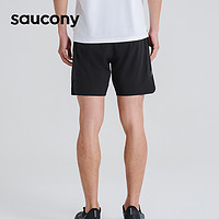 saucony 索康尼 夏季新款男跑步短裤透气梭织运动训练短裤休闲通勤