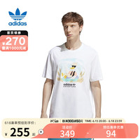 Adidasyysports 阿迪达斯男三叶草休闲宽松短袖T恤 HZ1145 A/XS