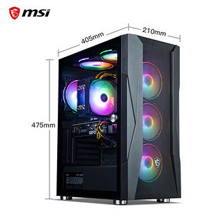 MSI 微星 风语者 13代i7 13700F/RTX3060Ti游戏电竞设计师台式电脑主机组装整机单主机 i7 13700F/RTX3060 16G DDR4/1TB NVMe