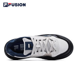 FILA 斐乐 FUSION斐乐潮牌女鞋潮流板鞋2023时尚百搭舒适休闲鞋厚底鞋BANK