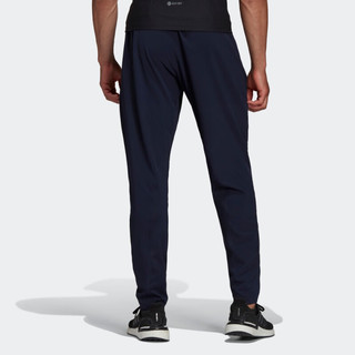 adidas 阿迪达斯 速干舒适运动锥形休闲长裤男装阿迪达斯官方HC4256 传奇墨水蓝 XS