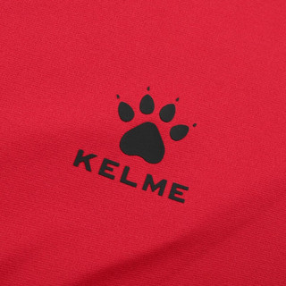卡尔美（KELME）运动套装男女春秋季新款修身情侣两件套外套训练收腿裤跑步束脚裤 红黑 L