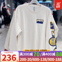 阿迪达斯 (adidas)neo卫衣男女同款2023春夏新款运动休闲印花圆领套头衫 IA6845白色 S