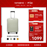 Samsonite 新秀丽 明星同款行李箱大波浪箱大容量行李箱拉杆箱登机箱KJ1浅灰绿20寸