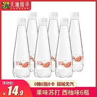 天地精华 西柚苏打水410ml*6小瓶装无气0糖0能量饮料