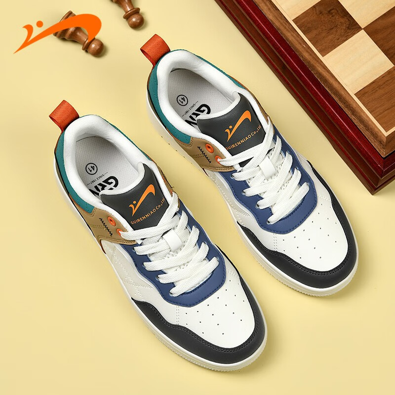 贵人鸟板鞋男鞋小白鞋子低帮春夏季透气学生运动鞋滑板鞋时尚潮流休闲