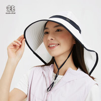  可隆 KOLON SPORT可束紧遮阳帽 女子户外轻量夏季运动宽檐休闲帽 LKCA3MT016-IV 象牙白 56