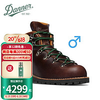 Danner 都市休闲徒步登山Mountain Trail 90th纪念款男皮高帮工装鞋靴 30510 棕色 男EE加宽版 43.5