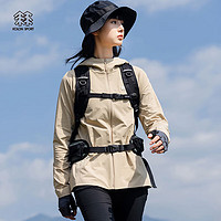 KOLON SPORT/可隆软壳夹克 女子户外防风运动防泼水轻量休闲外套 LKJK3MN130-BE 米黄 175/XL