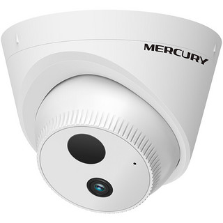 MERCURY 水星网络 水星 MERCURY 摄像头400万H.265+室内监控DC供电拾音红外网络监控夜视高清监控设备摄像机 MIPC4312-4