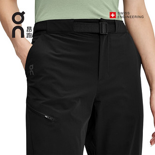 On昂跑 2023春夏新品女款轻量旅行长裤Trek Pants Black 黑色 S