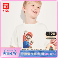 优衣库儿童男童女童MARIO MOVIE夏装T恤短袖马力欧兄弟亲子458083