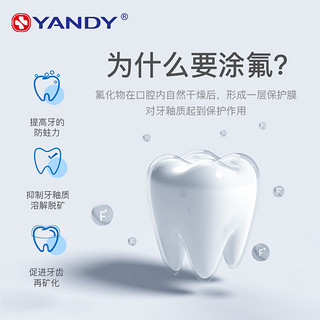 严迪YANDY 氟化泡沫 正畸含氟牙膏儿童成人涂氟剂 防蛀防龋 成人涂氟套装(默认发XL码牙托)