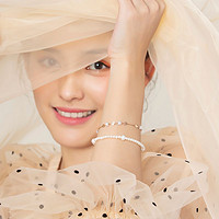 六福珠宝 时尚珍珠手链及简系列淡水珍珠手串女送礼定价F87ZZY014