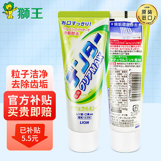 LION 狮王 粒子洁净立式牙膏防蛀健齿清新口气（日本进口）果香薄荷140g