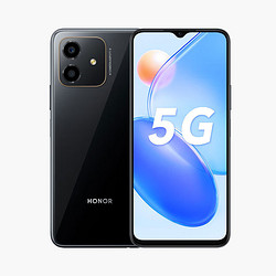 HONOR 荣耀 Play6C 5000mAh大电池 高通骁龙5G芯 22.5W超级快充 侧边指纹解锁 6GB+128GB 幻夜黑