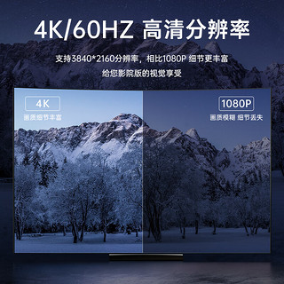 绿巨能 手机无线投屏器 HDMI视频同屏传输器4K60Hz高清双频连接器苹果安卓华为手机电脑接电视显示器投影仪