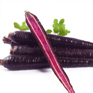 乡语小吖现挖紫胡萝卜 5斤 黑色紫心胡萝卜水果蔬菜萝卜 生鲜