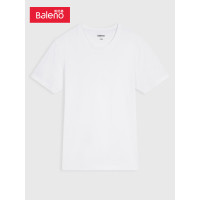 Baleno 班尼路 基本款时尚休闲运动体恤2023春季时尚潮流新款舒适T恤男 001W XL