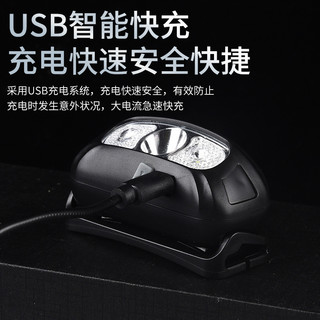 感应头灯强光远射夜钓钓鱼专用充电超亮超长续航头戴式照明手电筒