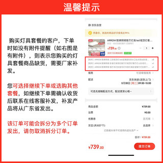 ARROW箭牌照明吊灯LED客厅灯北欧魔豆分子灯餐厅卧室灯中山灯具JPD032