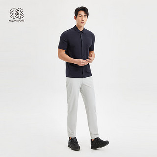 KOLON SPORT/可隆速干T恤 SECO系列 男子户外吸湿运动抗菌短袖衬衫 LHSH3MT601-NA 藏蓝 190/3XL