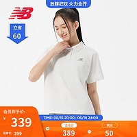 NEW BALANCE NB官方23新款女款夏季休闲百搭透气POLO衫短袖T恤女 OA 5FD24062 M