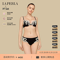 LA PERLA 女士MAISON秋冬新品性感真丝刺绣文胸 0202黑色 75B