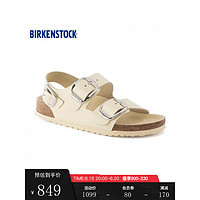 BIRKENSTOCK德国软木拖鞋舒适百搭女款系踝凉鞋Milano系列 黄色窄版1024264 38