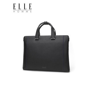 ELLE HOMME 男士商务公文包 轻奢头层牛皮手提包 时尚电脑包EA388200510黑色