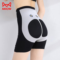 猫人（MiiOW）悬浮裤女高腰收腹提臀鲨鱼裤显瘦瑜伽芭比裤子外穿打底裤 黑色 M