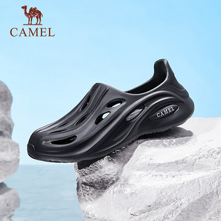 CAMEL 骆驼 男士快穿镂空运动凉鞋时尚沙滩洞洞拖鞋 G13M834091 黑色 42