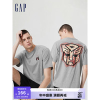 Gap 盖璞 男女装夏季2023新款短袖T恤714974休闲上衣 灰色 185/104A(L)