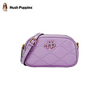 暇步士（Hush Puppies）单肩包女斜挎包包女包纯色链条小包 紫色