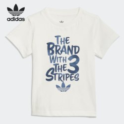 adidas 阿迪达斯 正品2021年新印花夏季短袖婴童休闲运动T恤GN4115
