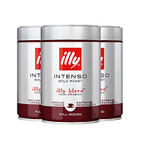 illy 意利 深度烘焙 咖啡粉 250g*3罐