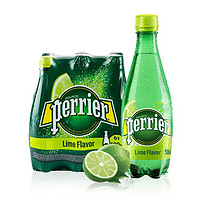 perrier 巴黎水 充气天然矿泉水 青柠味 330ml*24