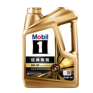 Mobil 美孚 1号经典表现机油 0W-30 4L API SP级别